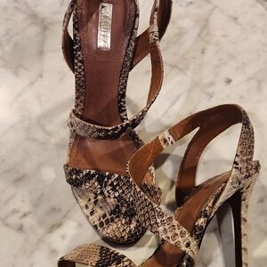 SCHUTZ Snakeskin Patterned Heels